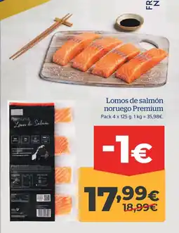 La Sirena Lomos de salmón noruego oferta