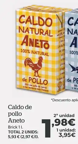 La Sirena Caldo de pollo Aneto oferta