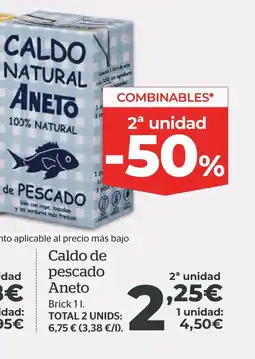 La Sirena Caldo de pescado Aneto oferta