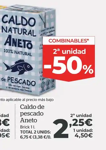 La Sirena Caldo de pescado Aneto oferta