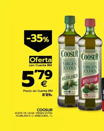 BM Supermercados COOSUR Aceite de oliva virgen extra hojiblanca o arbequina oferta