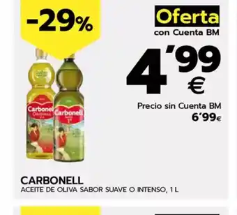 BM Supermercados CARBONELL Aceite de oliva sabor suave o intenso oferta