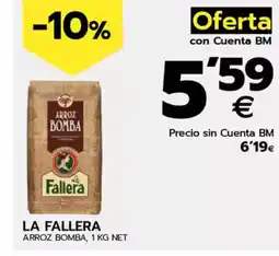 BM Supermercados LA FALLERA Arroz bomba oferta