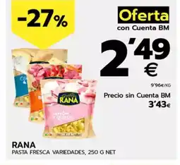 BM Supermercados RANA Pasta fresca variedades oferta