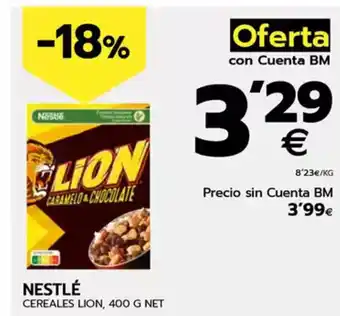 BM Supermercados LION Cereales oferta