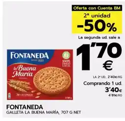 BM Supermercados FONTANEDA Galleta la buena maría oferta