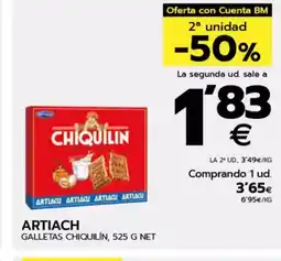 BM Supermercados ARTIACH Galletas chiquilín oferta