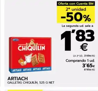 BM Supermercados ARTIACH Galletas chiquilín oferta