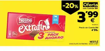 BM Supermercados NESTLÉ Chocolate extrafino oferta