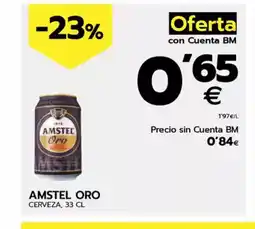 BM Supermercados AMSTEL ORO Cerveza oferta