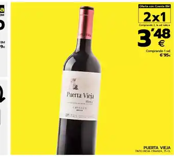 BM Supermercados PUERTA VIEJA Tinto rioja crianza oferta