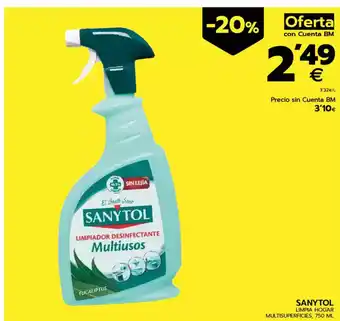 BM Supermercados SANYTOL Limpia hogar multisuperficies oferta