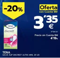 BM Supermercados TENA Salva slip discreet ultra mini oferta