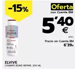 BM Supermercados ELVIVE Champú bond repair oferta