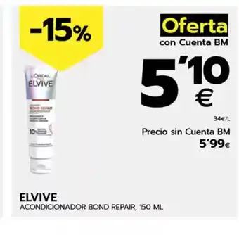 BM Supermercados ELVIVE Acondicionador bond repair oferta