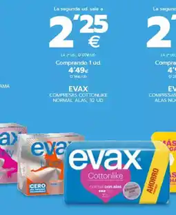 BM Supermercados EVAX Compresas cottonlike normal alas oferta