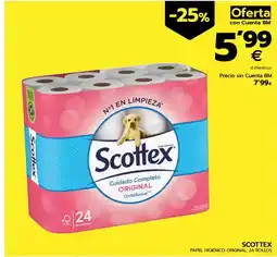 BM Supermercados SCOTTEX Papel higiénico original, 24 rollos oferta