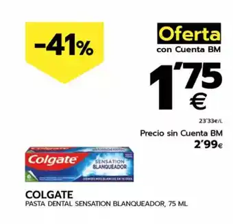 BM Supermercados COLGATE Pasta dental sensation blanqueador oferta