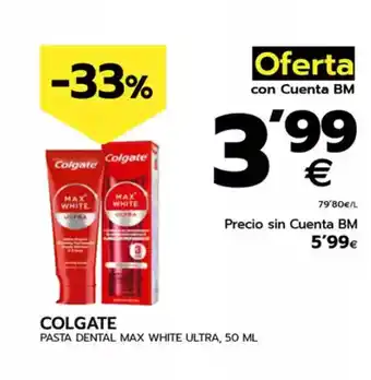 BM Supermercados COLGATE Pasta dental max white ultra oferta