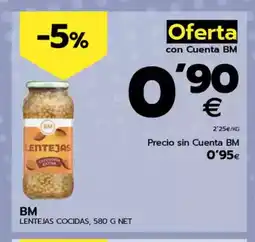 BM Supermercados BM Lentejas cocidas oferta