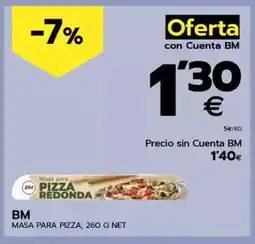 BM Supermercados BM Masa para pizza oferta