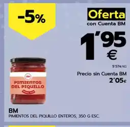 BM Supermercados BM Pimientos del piquillo enteros oferta