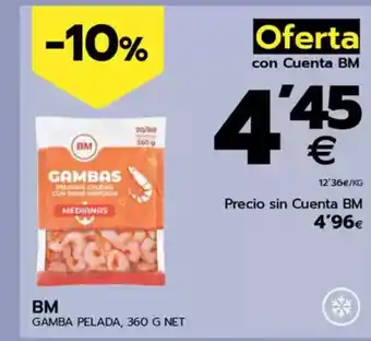 BM Supermercados BM Gamba pelada oferta