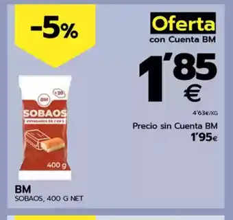 BM Supermercados BM Sobaos oferta