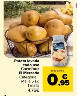 Carrefour Patata lavada todo uso Carrefour El Mercado oferta