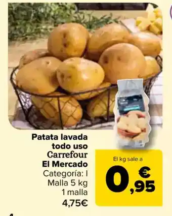 Carrefour Patata lavada todo uso Carrefour El Mercado oferta