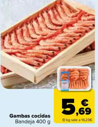 Carrefour Gambas cocidas oferta