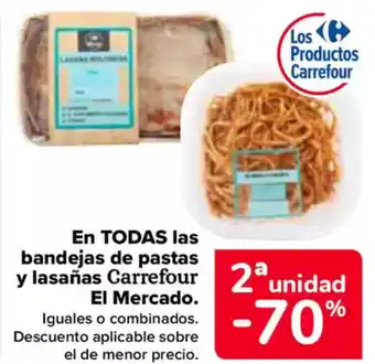 Carrefour En todas las bandejas de pastas y lasañas carrefour el mercado oferta