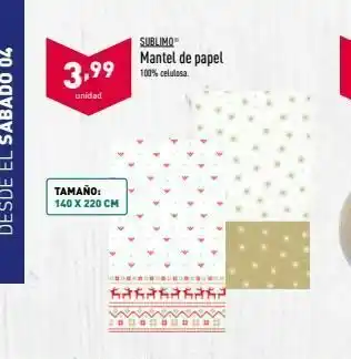 ALDI Mantel de papel oferta