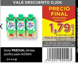 SPAR PASCUAL Zumo bifrutas oferta