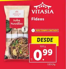 Lidl Fideos oferta