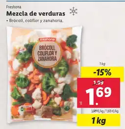 Lidl FRESHONA Mezcla de verduras oferta