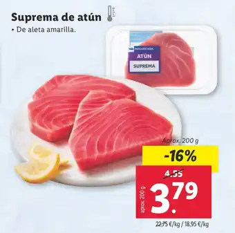 Lidl Suprema de atún oferta