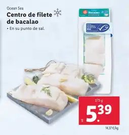 Lidl OCEAN SEA Centro de filete de bacalao oferta