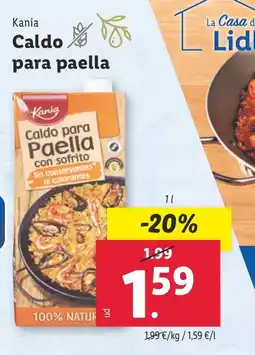 Lidl KANIA Caldo para paella oferta