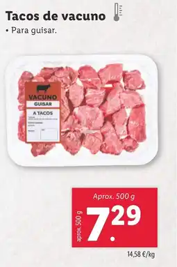 Lidl Tacos de vacuno oferta