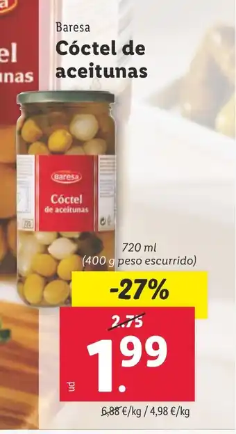 Lidl BARESA Cóctel de aceitunas oferta