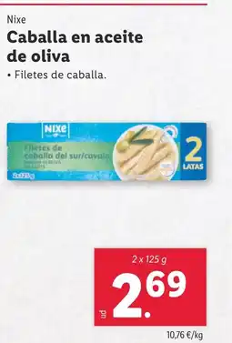 Lidl NIXE Caballa en aceite de oliva oferta