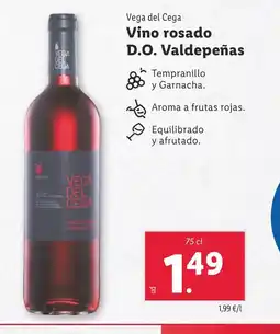 Lidl Vino rosado D.O. Valdepeñas oferta