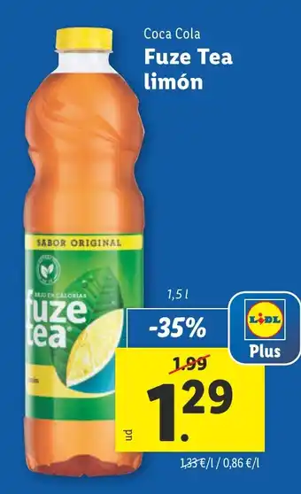 Lidl COCA COLA Tea limón oferta