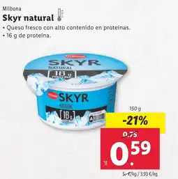 Lidl MILBONA Skyr natural oferta