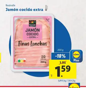 Lidl Jamón cocido extra oferta