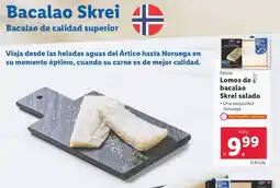 Lidl DELUXE Lomos de bacalao Skrei salado oferta