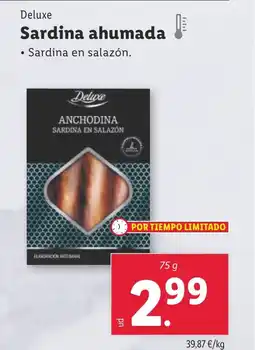 Lidl DELUXE Sardina ahumada oferta