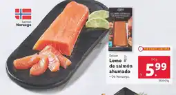 Lidl DELUXE Lomo de salmón ahumado oferta