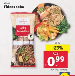 Lidl VITASIA Fideos soba oferta